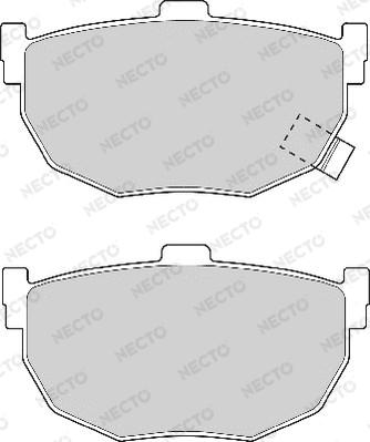 Necto FD6564A - Комплект спирачно феродо, дискови спирачки vvparts.bg