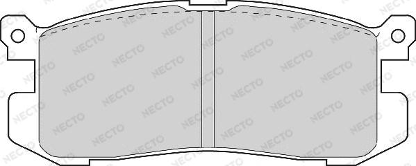 Necto FD6563A - Комплект спирачно феродо, дискови спирачки vvparts.bg