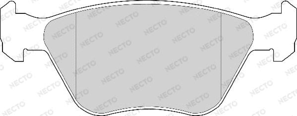 Necto FD6511A - Комплект спирачно феродо, дискови спирачки vvparts.bg