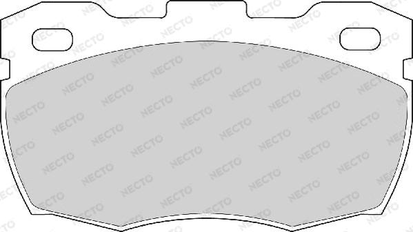 Necto FD6585A - Комплект спирачно феродо, дискови спирачки vvparts.bg