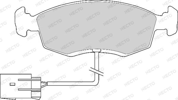 Necto FD6581A - Комплект спирачно феродо, дискови спирачки vvparts.bg