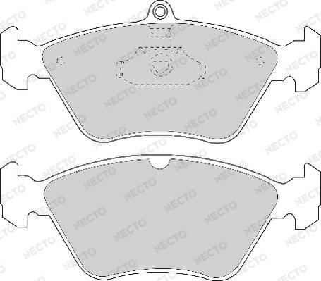 Necto FD6587A - Комплект спирачно феродо, дискови спирачки vvparts.bg