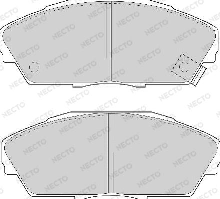 Necto FD6535A - Комплект спирачно феродо, дискови спирачки vvparts.bg