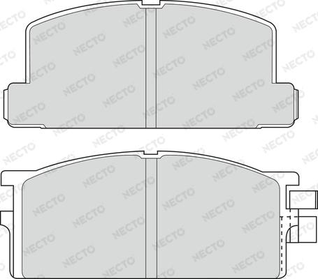 Necto FD6530V - Комплект спирачно феродо, дискови спирачки vvparts.bg