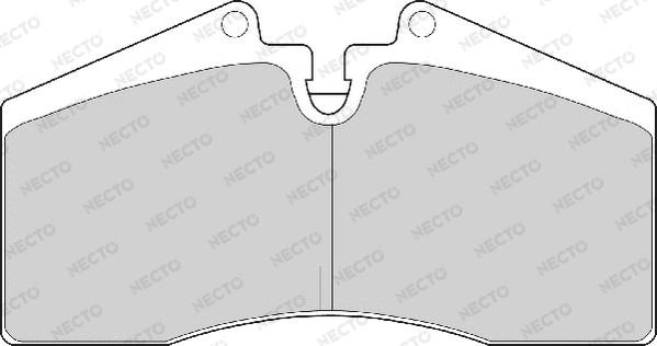 Necto FD6531A - Комплект спирачно феродо, дискови спирачки vvparts.bg