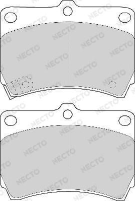 Necto FD6533A - Комплект спирачно феродо, дискови спирачки vvparts.bg