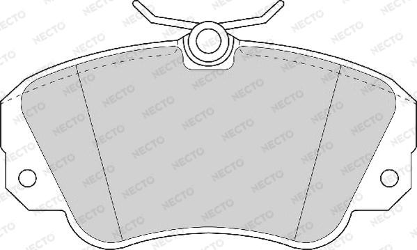 Necto FD6532A - Комплект спирачно феродо, дискови спирачки vvparts.bg