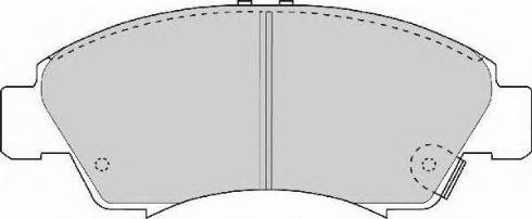 Necto FD6537N - Комплект спирачно феродо, дискови спирачки vvparts.bg