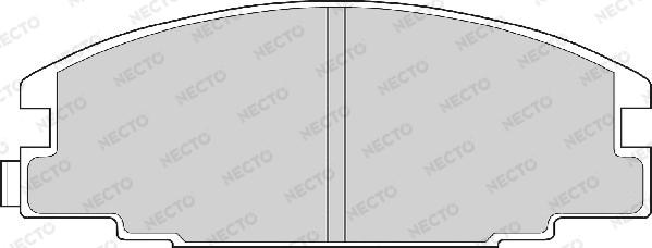 Necto FD6527A - Комплект спирачно феродо, дискови спирачки vvparts.bg