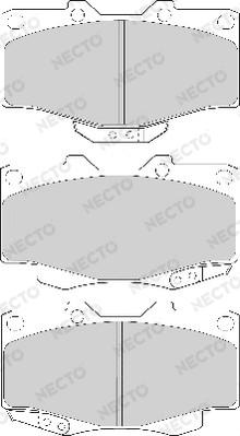 Necto FD6579A - Комплект спирачно феродо, дискови спирачки vvparts.bg