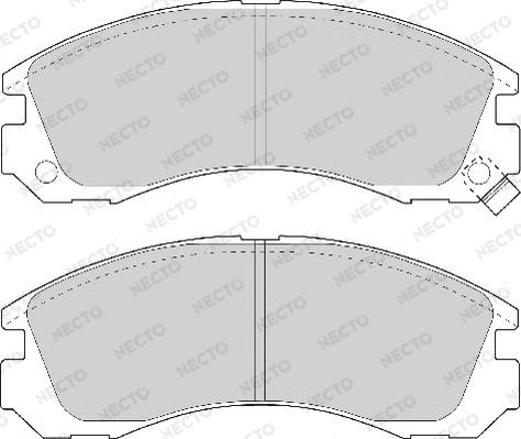 Necto FD6575A - Комплект спирачно феродо, дискови спирачки vvparts.bg