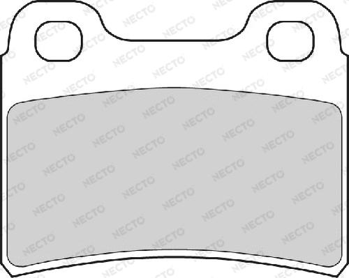 Necto FD6577A - Комплект спирачно феродо, дискови спирачки vvparts.bg