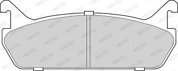 Necto FD6694A - Комплект спирачно феродо, дискови спирачки vvparts.bg