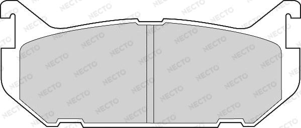 Necto FD6649A - Комплект спирачно феродо, дискови спирачки vvparts.bg