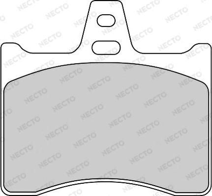 Necto FD6646A - Комплект спирачно феродо, дискови спирачки vvparts.bg