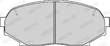 Necto FD6648A - Комплект спирачно феродо, дискови спирачки vvparts.bg