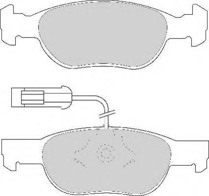 Necto FD6643N - Комплект спирачно феродо, дискови спирачки vvparts.bg