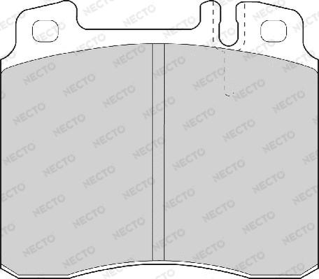 Necto FD6642A - Комплект спирачно феродо, дискови спирачки vvparts.bg