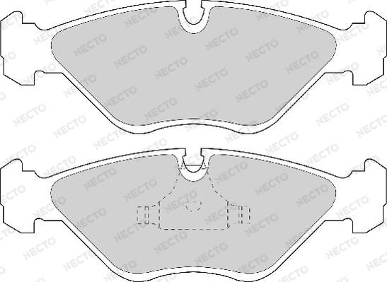 Necto FD6663A - Комплект спирачно феродо, дискови спирачки vvparts.bg