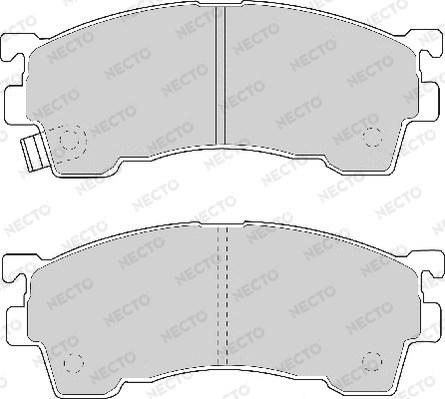 Necto FD6609A - Комплект спирачно феродо, дискови спирачки vvparts.bg