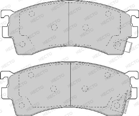 Necto FD6600A - Комплект спирачно феродо, дискови спирачки vvparts.bg