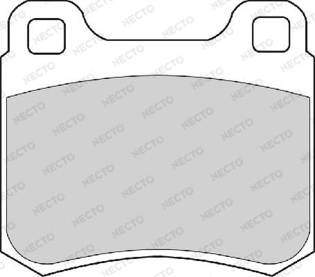 Necto FD6608A - Комплект спирачно феродо, дискови спирачки vvparts.bg