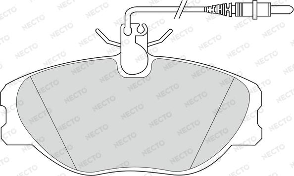 Necto FD6612V - Комплект спирачно феродо, дискови спирачки vvparts.bg