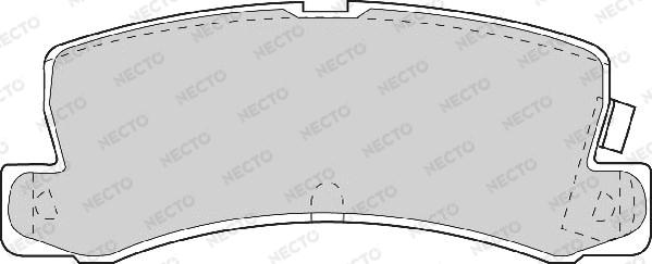 Necto FD6634A - Комплект спирачно феродо, дискови спирачки vvparts.bg