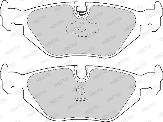 Necto FD6633A - Комплект спирачно феродо, дискови спирачки vvparts.bg