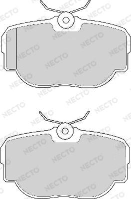 Necto FD6628A - Комплект спирачно феродо, дискови спирачки vvparts.bg
