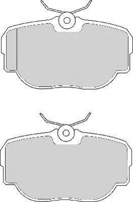 Necto FD6628N - Комплект спирачно феродо, дискови спирачки vvparts.bg