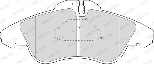 Necto FD6675V - Комплект спирачно феродо, дискови спирачки vvparts.bg