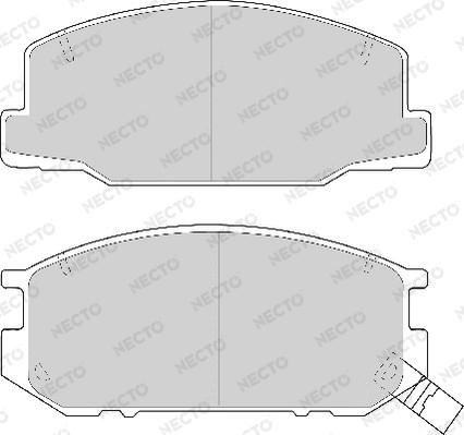 Necto FD6670A - Комплект спирачно феродо, дискови спирачки vvparts.bg