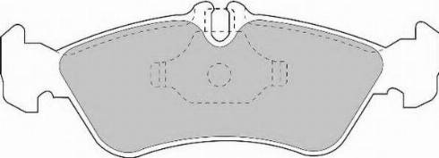 Necto FD6678N - Комплект спирачно феродо, дискови спирачки vvparts.bg