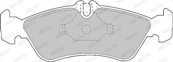 Necto FD6678V - Комплект спирачно феродо, дискови спирачки vvparts.bg