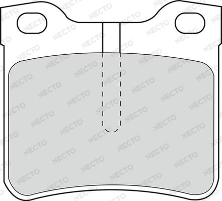 Necto FD6677A - Комплект спирачно феродо, дискови спирачки vvparts.bg