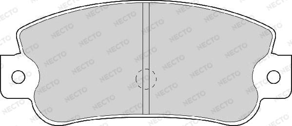 Necto FD6090A - Комплект спирачно феродо, дискови спирачки vvparts.bg