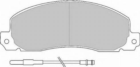 Necto FD6091N - Комплект спирачно феродо, дискови спирачки vvparts.bg