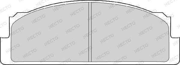 Necto FD604A - Комплект спирачно феродо, дискови спирачки vvparts.bg