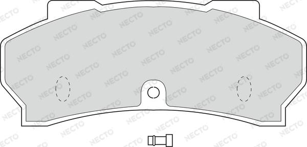 Necto FD6008V - Комплект спирачно феродо, дискови спирачки vvparts.bg