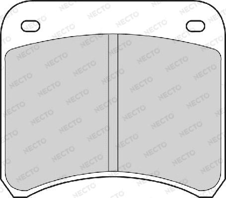 Necto FD601A - Комплект спирачно феродо, дискови спирачки vvparts.bg