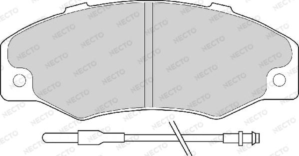 Necto FD6089A - Комплект спирачно феродо, дискови спирачки vvparts.bg