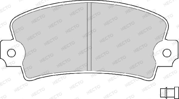 Necto FD602A - Комплект спирачно феродо, дискови спирачки vvparts.bg