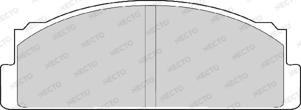 Necto FD607A - Комплект спирачно феродо, дискови спирачки vvparts.bg
