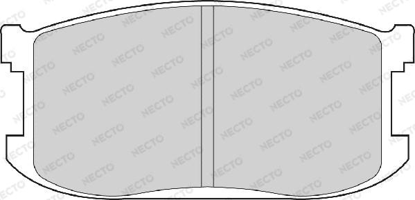 Necto FD6194A - Комплект спирачно феродо, дискови спирачки vvparts.bg