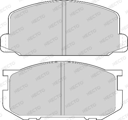 Necto FD6196A - Комплект спирачно феродо, дискови спирачки vvparts.bg