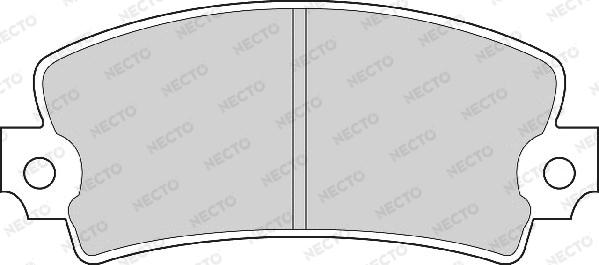 Necto FD6163A - Комплект спирачно феродо, дискови спирачки vvparts.bg