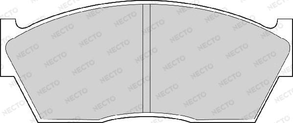 Necto FD6105A - Комплект спирачно феродо, дискови спирачки vvparts.bg