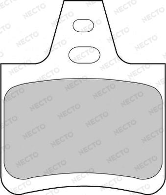 Necto FD6188A - Комплект спирачно феродо, дискови спирачки vvparts.bg