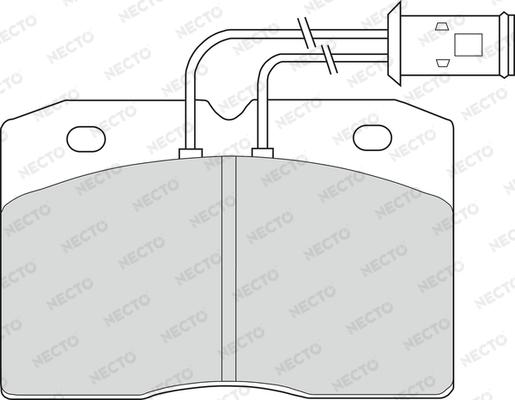 Necto FD6139V - Комплект спирачно феродо, дискови спирачки vvparts.bg